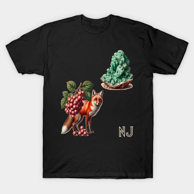 New Jersey Natural Wonders: From Beach Plum to Red Fox T-Shirt by encyclo